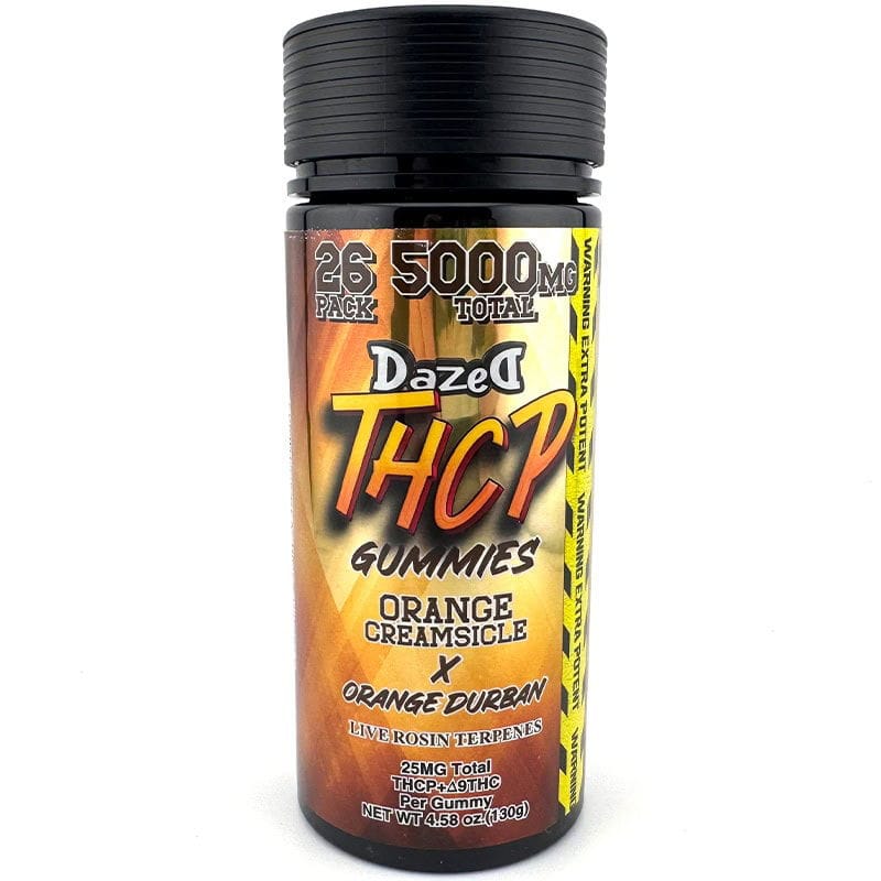 Купить жевательные конфеты Dazed THCP 193 мг, 26 шт., со вкусом апельсинового кремового мороженого онлайн.