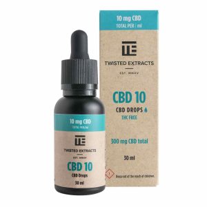 Купить онлайн CBD-настойку Twisted Extracts CBD 10 капель 300 мг