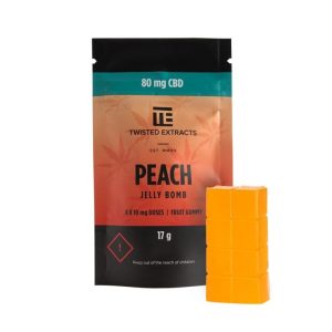 Купить онлайн Twisted Extracts Peach CBD Jelly Bomb (80 мг CBD)