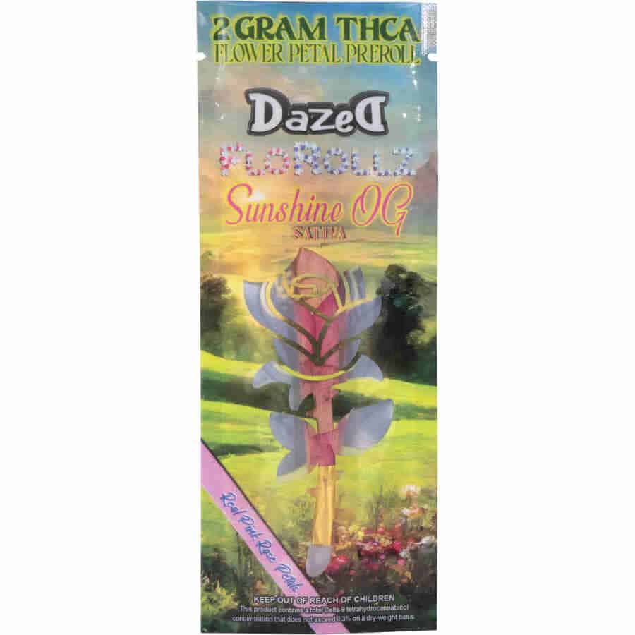 Dazed FloRollz THCa Pre-Roll 2g - Sunshine OG онлайн новости
