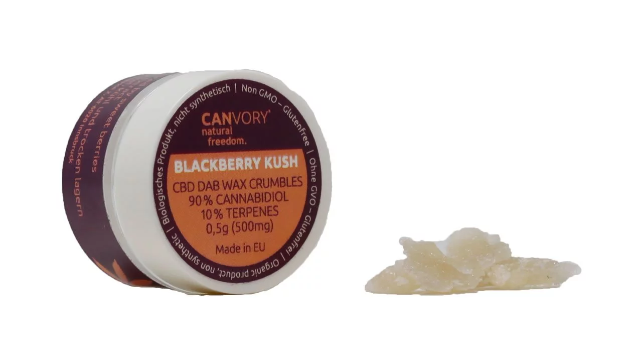 Купить онлайн воск для даббинга Blackberry Kush CBD Terpsolat Cannabidiol Wax 90%, 500 mg