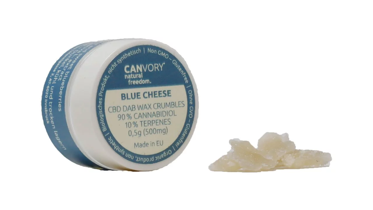 Купить онлайн воск для даббинга Blue Cheese CBD Terpsolate Cannabidiol Wax 90%, 500 мг