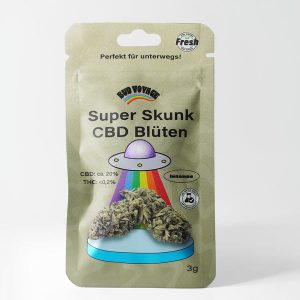 Купить Super Skunk CBD Blüten von BudVoyage (20% CBD) онлайн