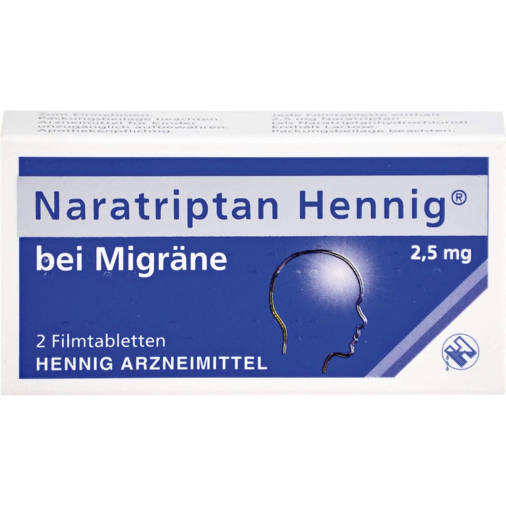 Наратриптан Хенниг 2,5 мг Filmtabletten, 2 шт., онлайн-заказ